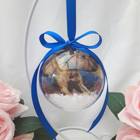 6cm or 8cm Dog Bauble, Dog hanging decoration,Cat bauble, Personalised Pet Memory Bauble, Pet Christmas Bauble, Pet lover gift, Dog owner gift, Pet bauble, Pet tree decoration