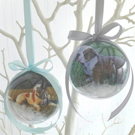 6cm or 8cm Dog Bauble, Dog hanging decoration,Cat bauble, Personalised Pet Memory Bauble, Pet Christmas Bauble, Pet lover gift, Dog owner gift, Pet bauble, Pet tree decoration