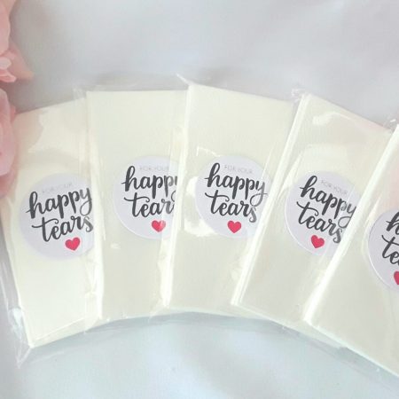 Wedding Happy tears tissues, wedding happy tears tissues, wedding guest tissues, wedding tissue pkt