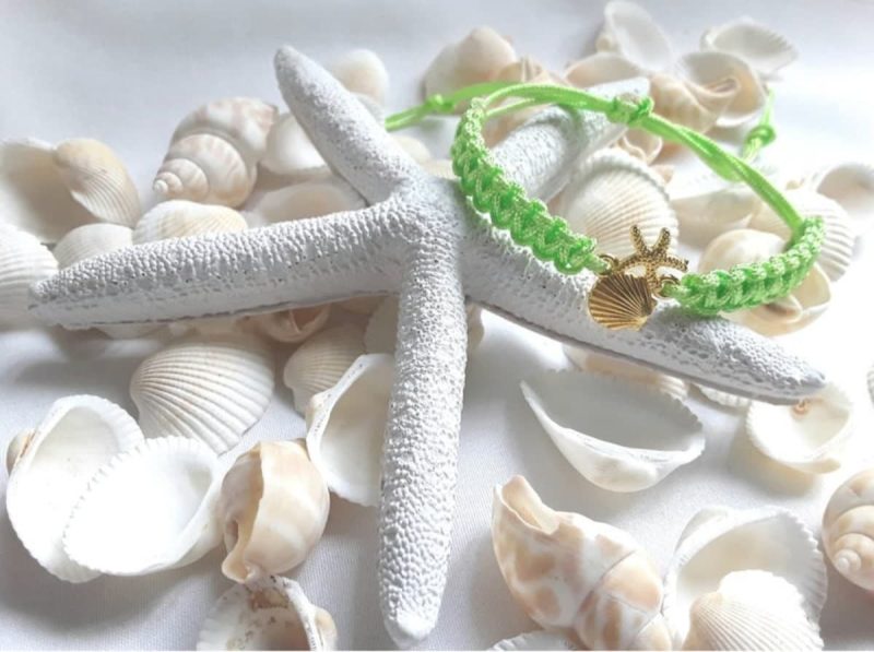 Beach Cord Bracelet,Shell bracelet, shell wish bracelet Shell cord bracelet, adjustable cord bracelet, beach theme bracelet