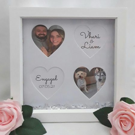 Personalised Engagement Frame, Engagement Gift, Engagement LED Frame, Engagement Box Frame
