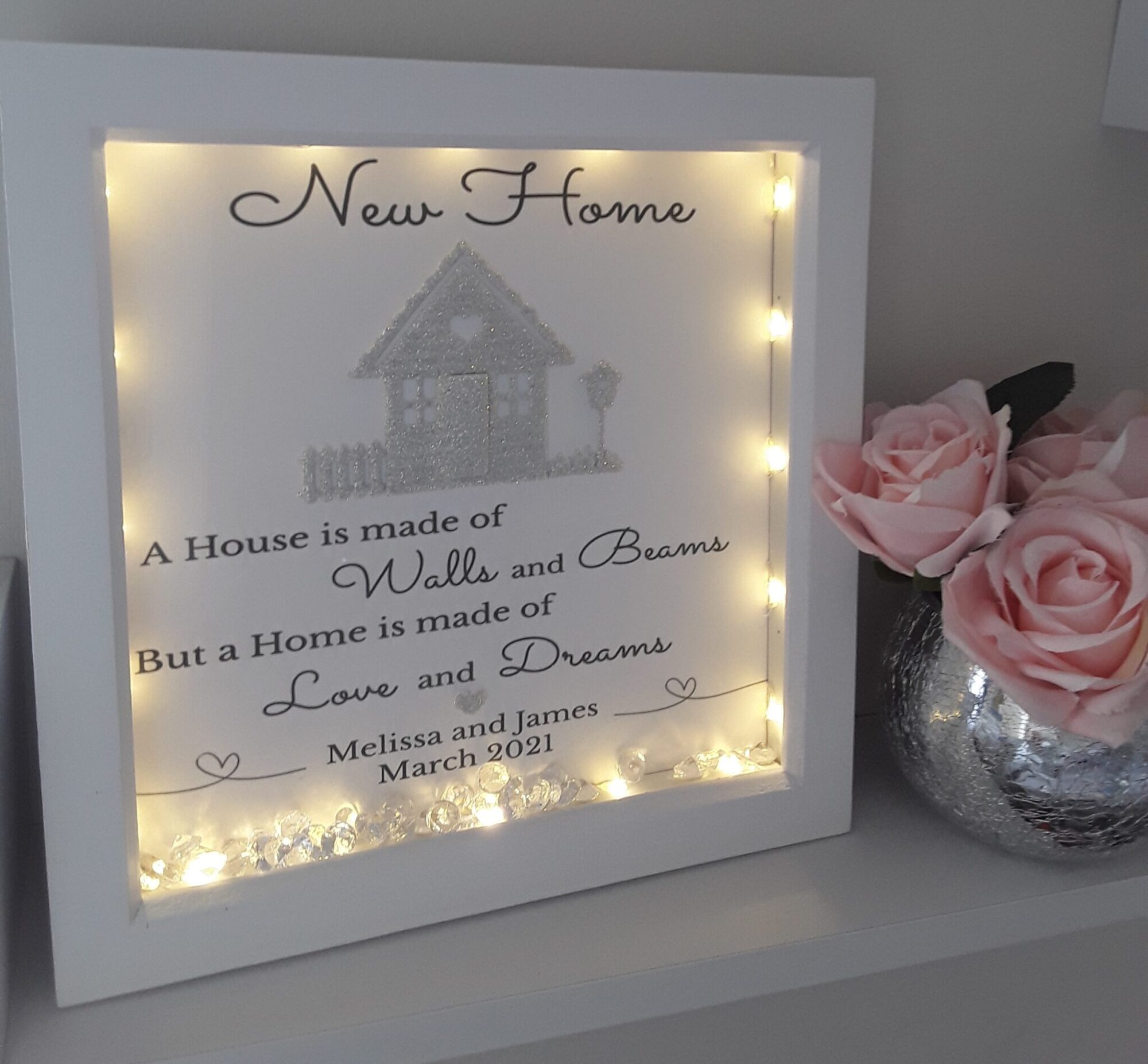 Personalised New Home Frame,Personalised New Home Gift,New Home Box
