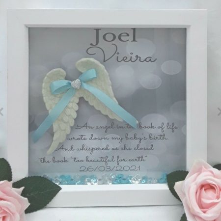 Personalised baby loss box frame, baby memorial frame,baby loss gift,angel baby frame