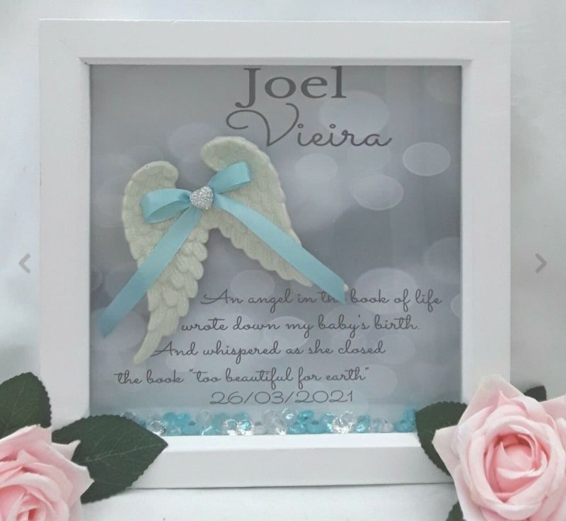 Personalised baby loss box frame, baby memorial frame,baby loss gift,angel baby frame