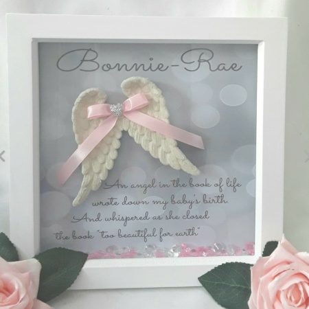 Personalised baby loss box frame, baby memorial frame,baby loss gift,angel baby frame