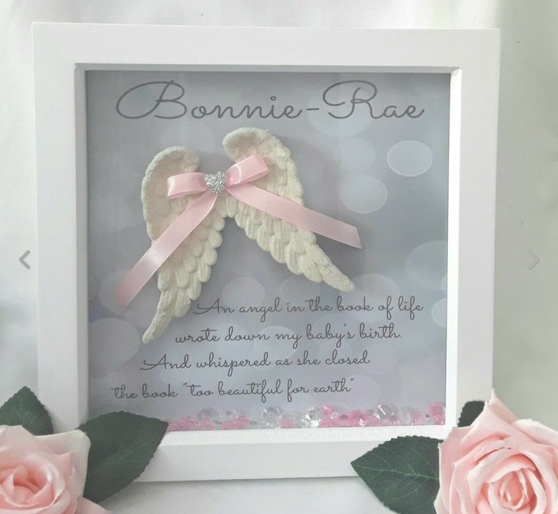 Personalised baby loss box frame, baby memorial frame,baby loss gift,angel baby frame