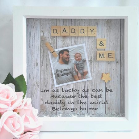 Personalised Daddy Frame,Dad Gift,Dad Frame, Fathers Day Gift,New Dad Gift,Daddy Scrabble Frame,Dad birthday gift