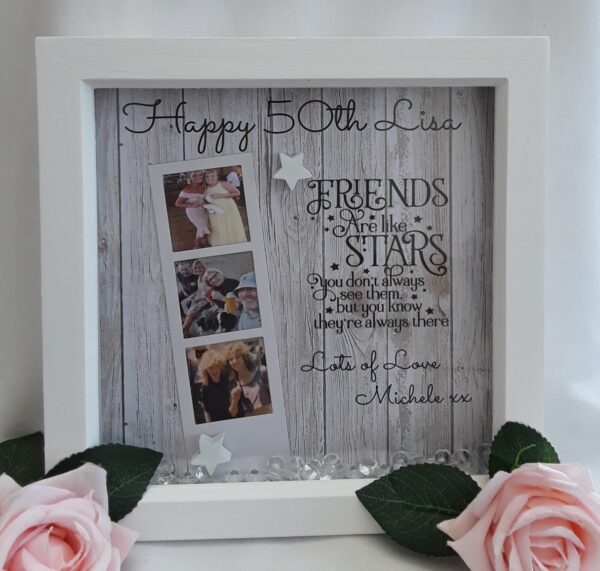 Personalised Friend Frame,Friend Gift,Best Friend Frame,Personalised Photo Frame,Friends are like stars Frame