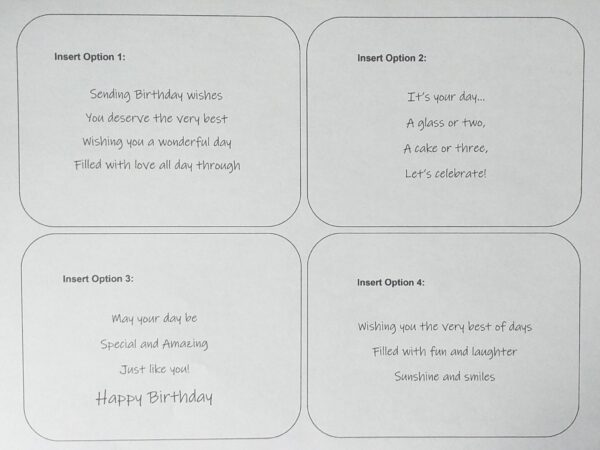 Birthday Cards - Bubbles