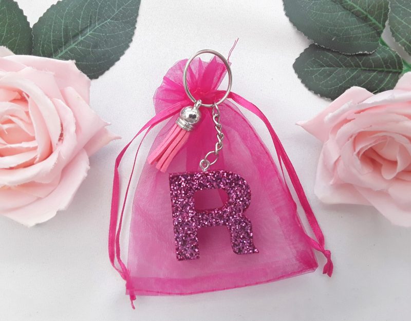 4cm Resin initial keyring, resin glitter initial keyring,resin initial keychain, resin letter keyring, resin letter keychain