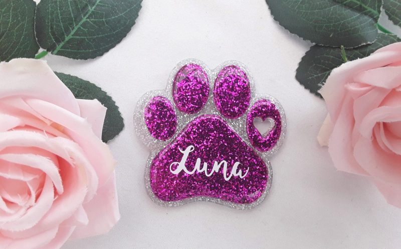 Personalised resin paw print,new dog gift,resin glitter paw print,resin pet loss gift,resin pet loss tree decor, resin rear view mirror paw print,dog hanging decoration,personalised paw print,personalised pet memory hanging decor,pet christmas decor,pet lover gift,dog owner gift