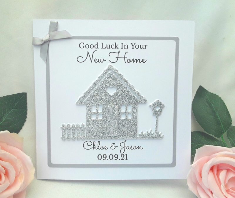 Personalised New Home Card, Glitter New Home Card, Housewarming Gift, Housewarming card