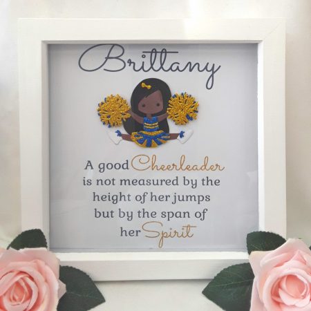Personalised Cheerleader Frame,Cheerleader Gift,Cheerleading Gift,Customised Cheerleader Frame