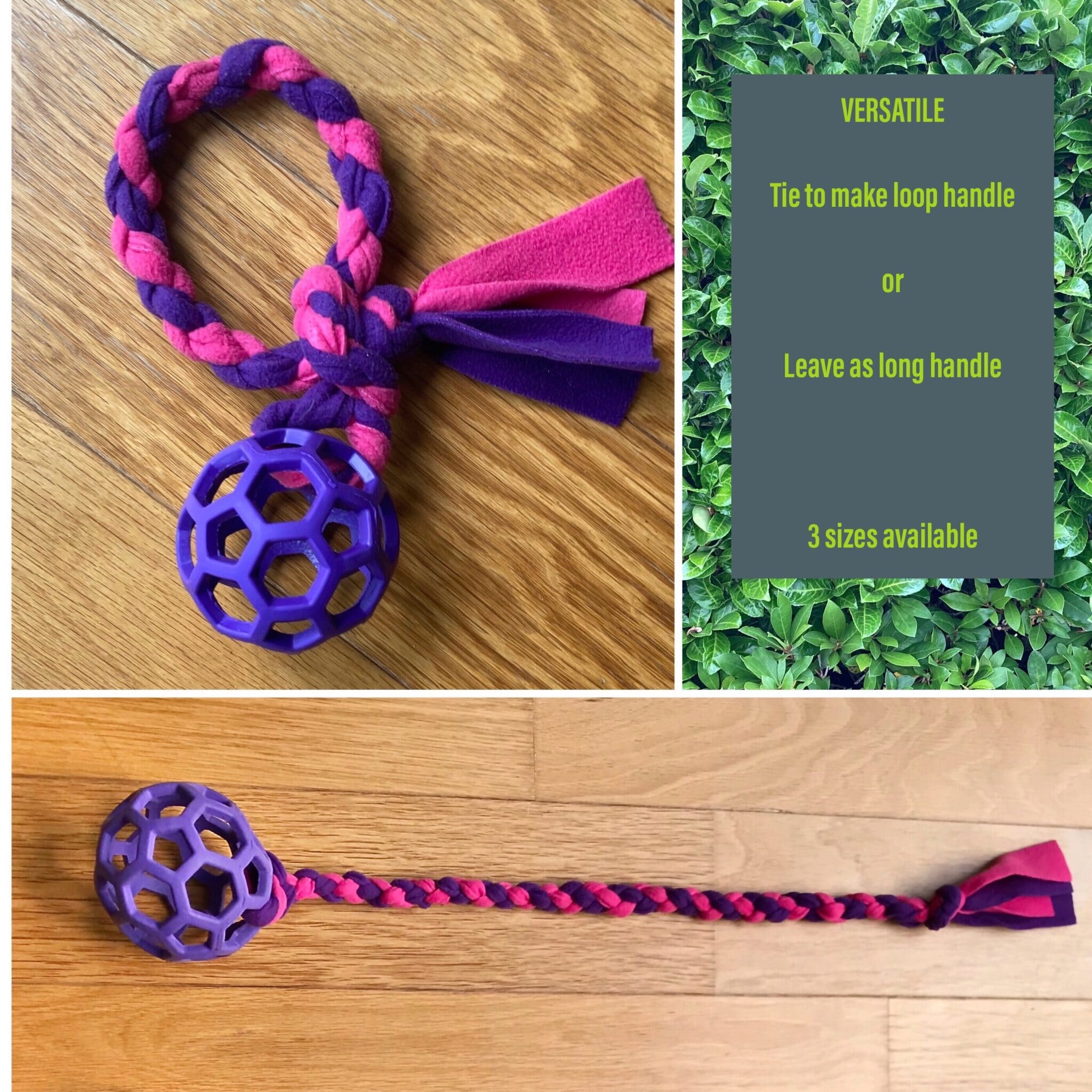 ARLO Round JW Holee Roller Cage Ball Tug Toy For Dog Or Puppy In 3