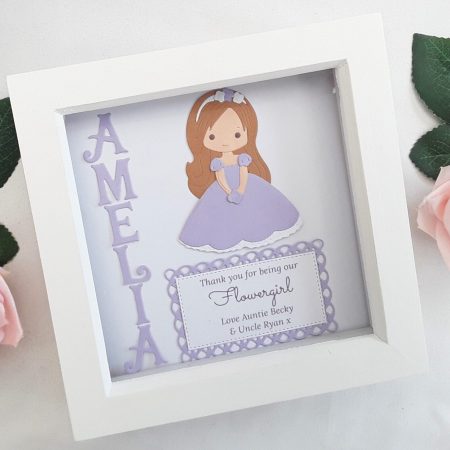 Personalised Thank you for being our Flowergirl Frame,Flowergirl gift,Flowergirl thank you gift