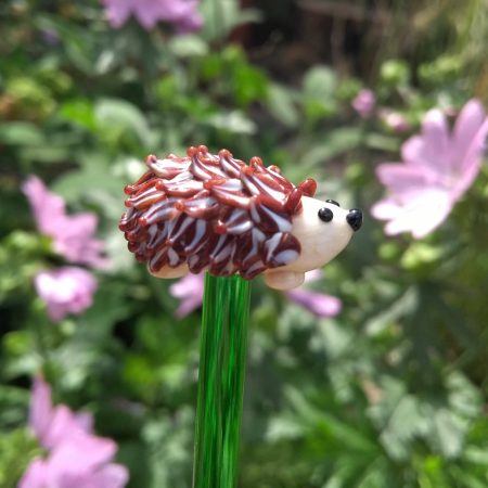 Glass Hedgehog for gardens/plant pots - Plant Pot Friends