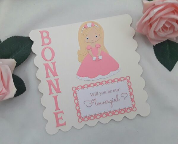 Personalised Thank you for being our Flowergirl Frame,Flowergirl gift,Flowergirl thank you gift