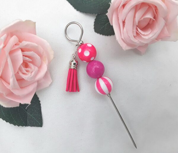 Handmade beaded cookie scribe, handmade beaded cake tester