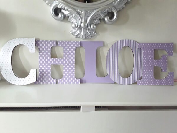 8" Wood letters, 6 COLOURS, Nursery wall decor, Wood wall name, Child wood wall letters