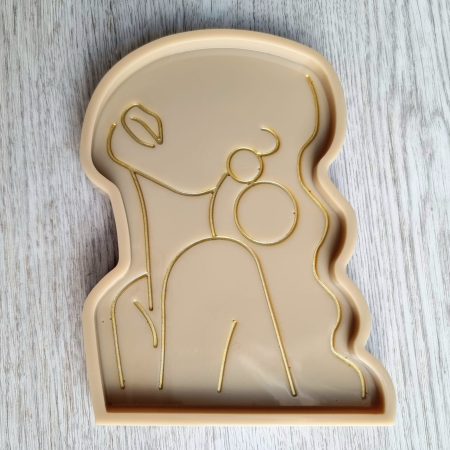 Tan goddess trinket dish