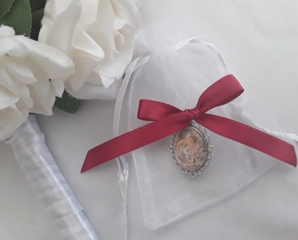 Groom Buttonhole Photo Charm,Wedding Memory Charm, Memory brooch