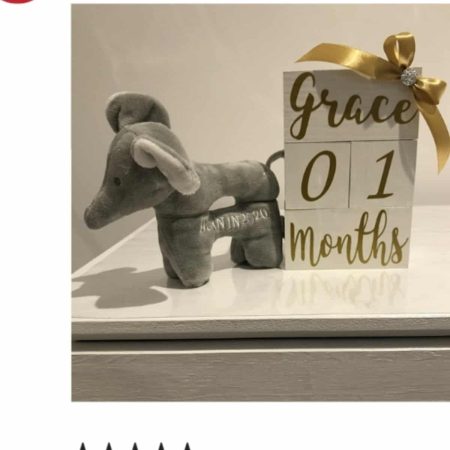 Milestone Baby Wood Blocks, wood blocks, painted milestone blocks, painted name blocks