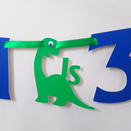 Personalised Dino Bunting, ANY AGE Dino Party, Dinosaur Bunting, Dino Room Decor