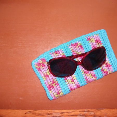 Stripy Sunglasses case