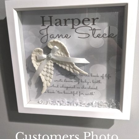 Personalised baby loss box frame, baby memorial frame,baby loss gift,angel baby frame
