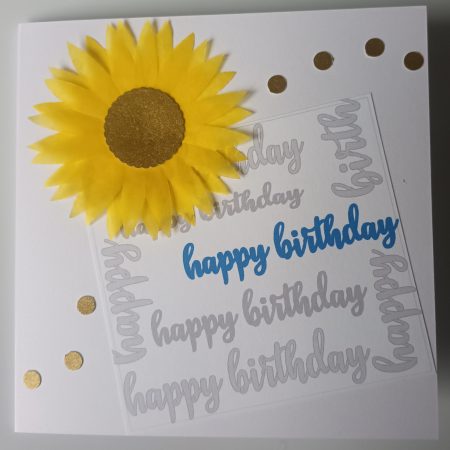 Birthday Cards - Sunflower - Handmade and Customized