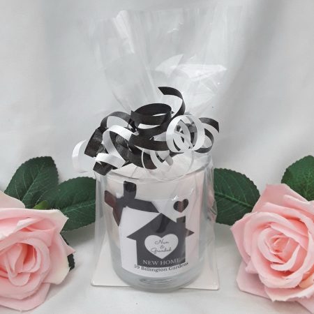 Personalised new home candle, new home gift, house warming gift