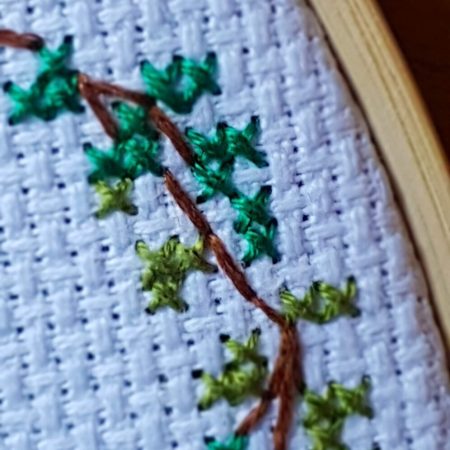 Custom Made Personalised First Holy Communion Cross Stitched Hoop Gift