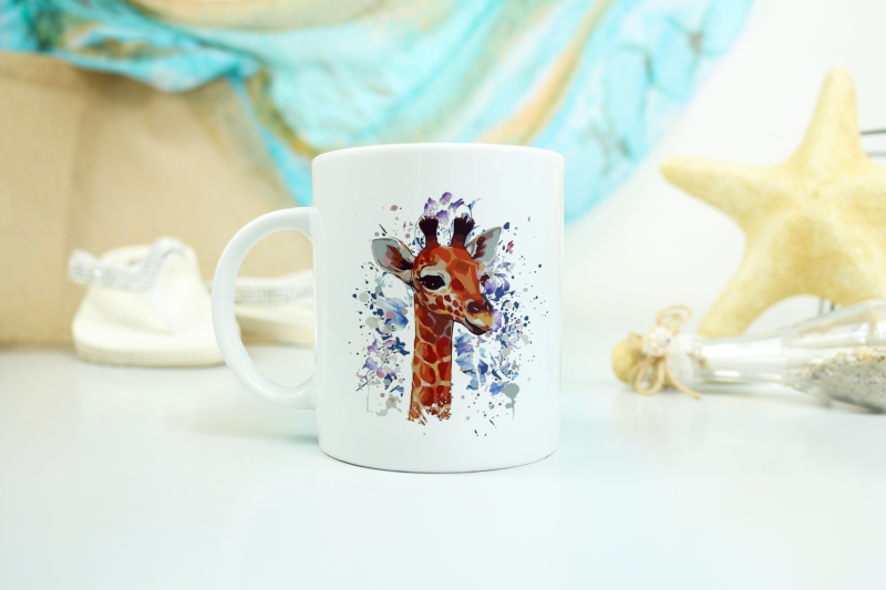 Splashed Giraffe Coffee Mug