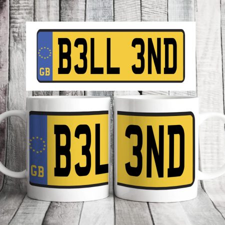 Insult Number Plate Mug Various Designs