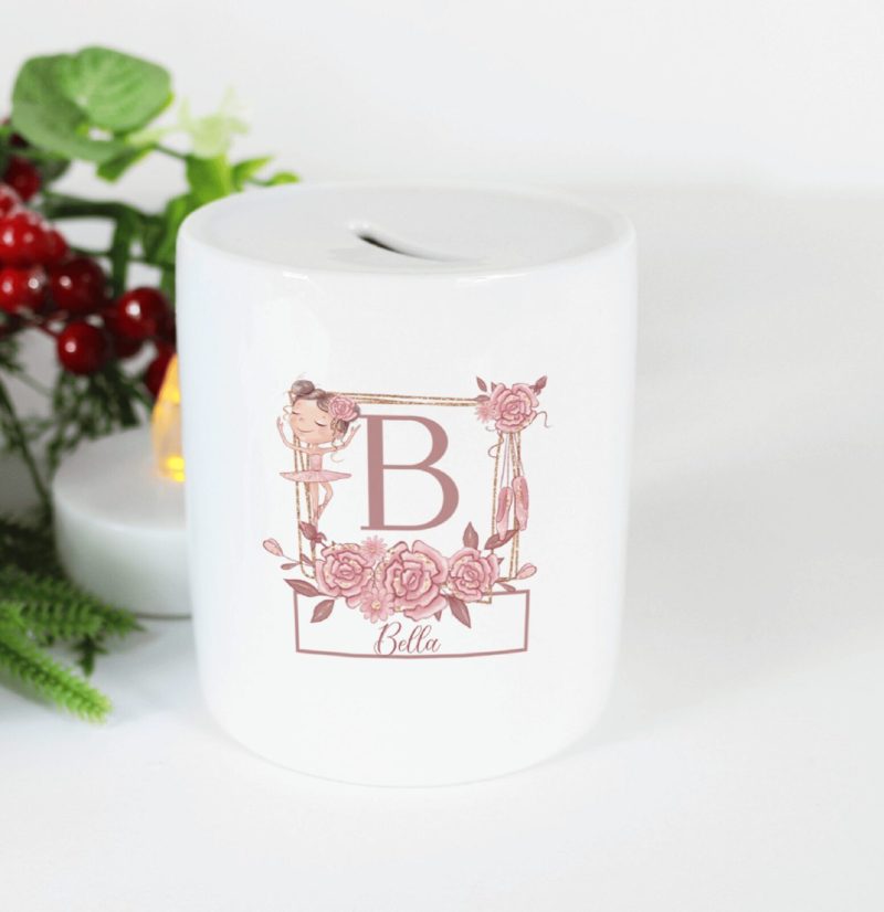 Ballerina Personalised Money Box