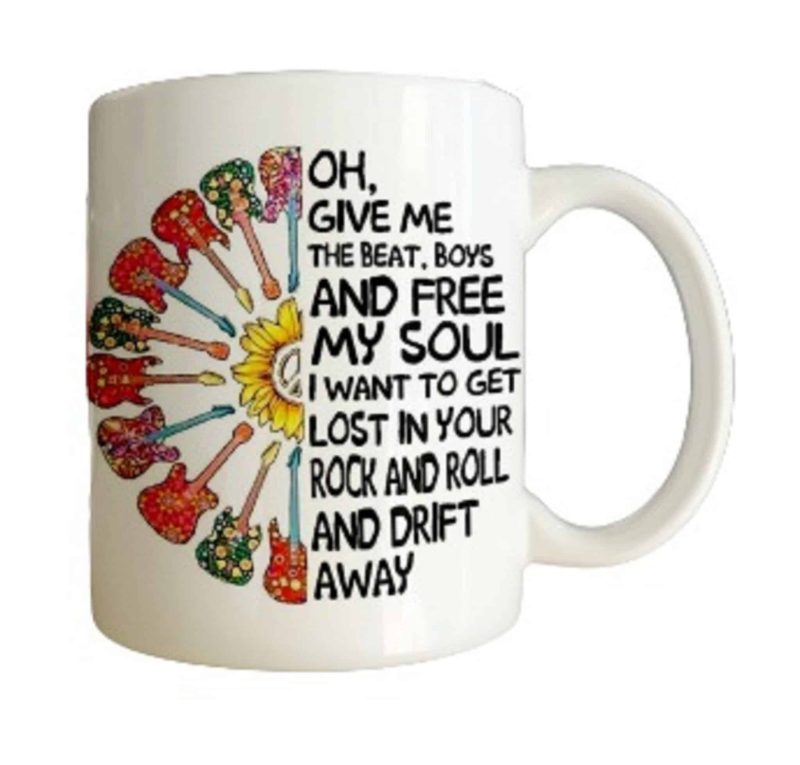 Drift Away Guitar Music Mug