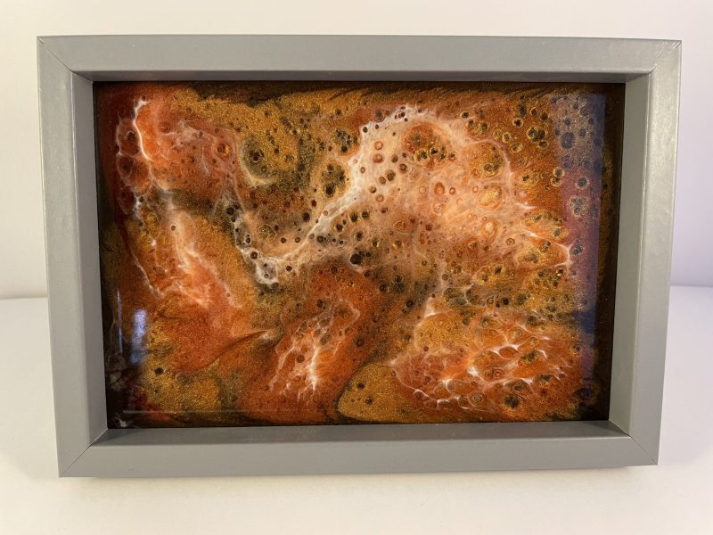 Framed Resin Art paintings. Set of Four