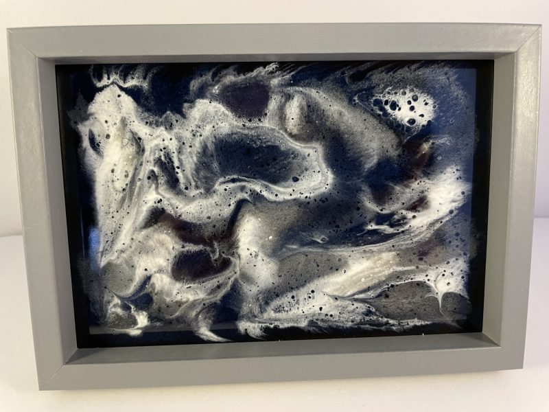 Framed Resin Art paintings. Set of Four