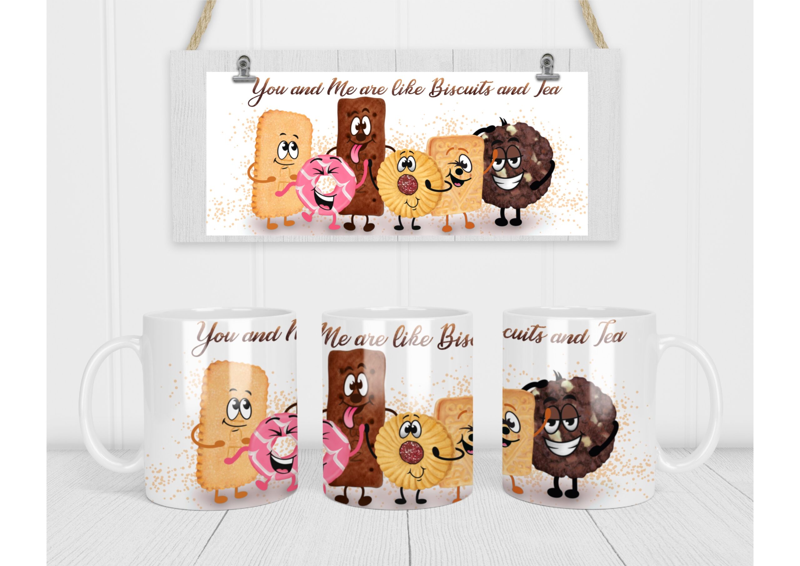 Funny Biscuits and Tea Mug