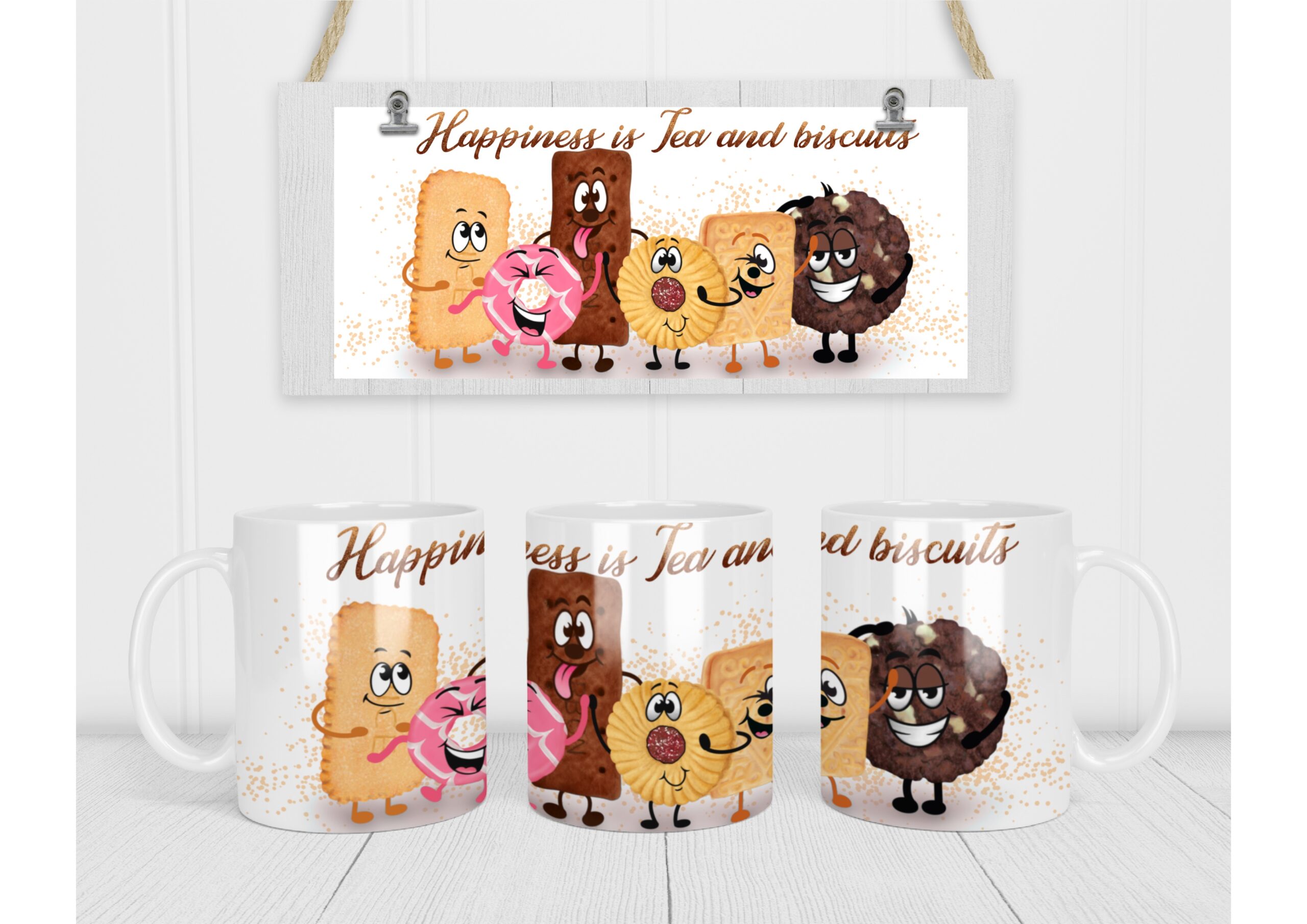Funny Biscuits and Tea Mug
