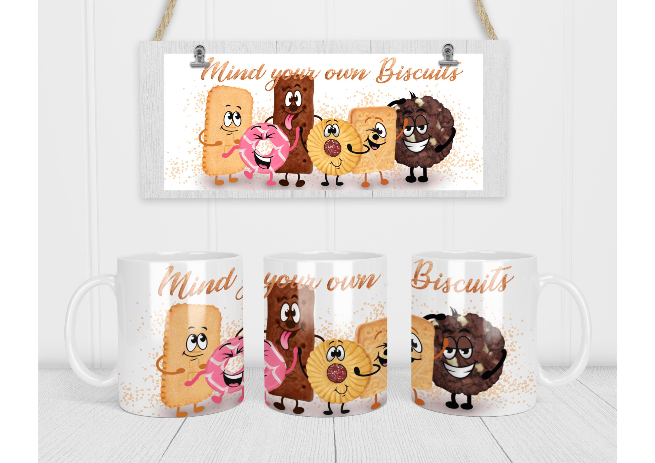 Funny Biscuits and Tea Mug