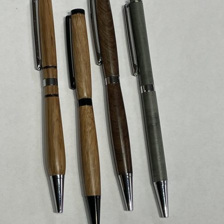 Slimline Hand Turned Wooden Pens
