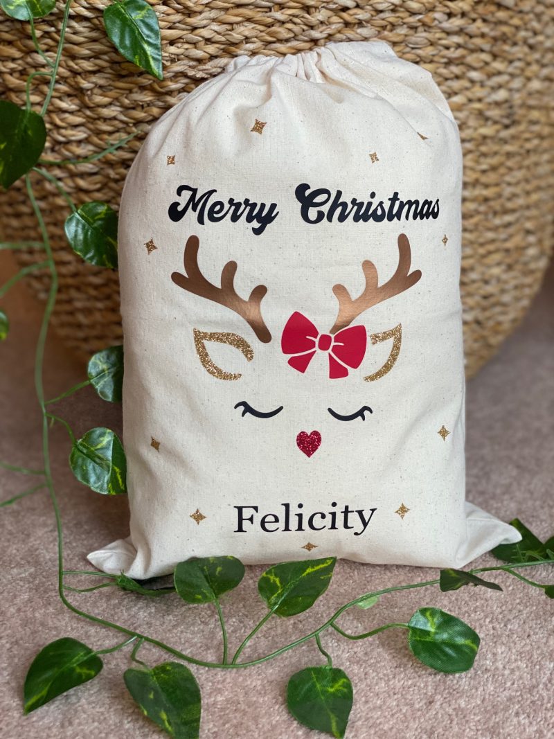 Personalised Christmas Bag/sack Medium 30x44cm