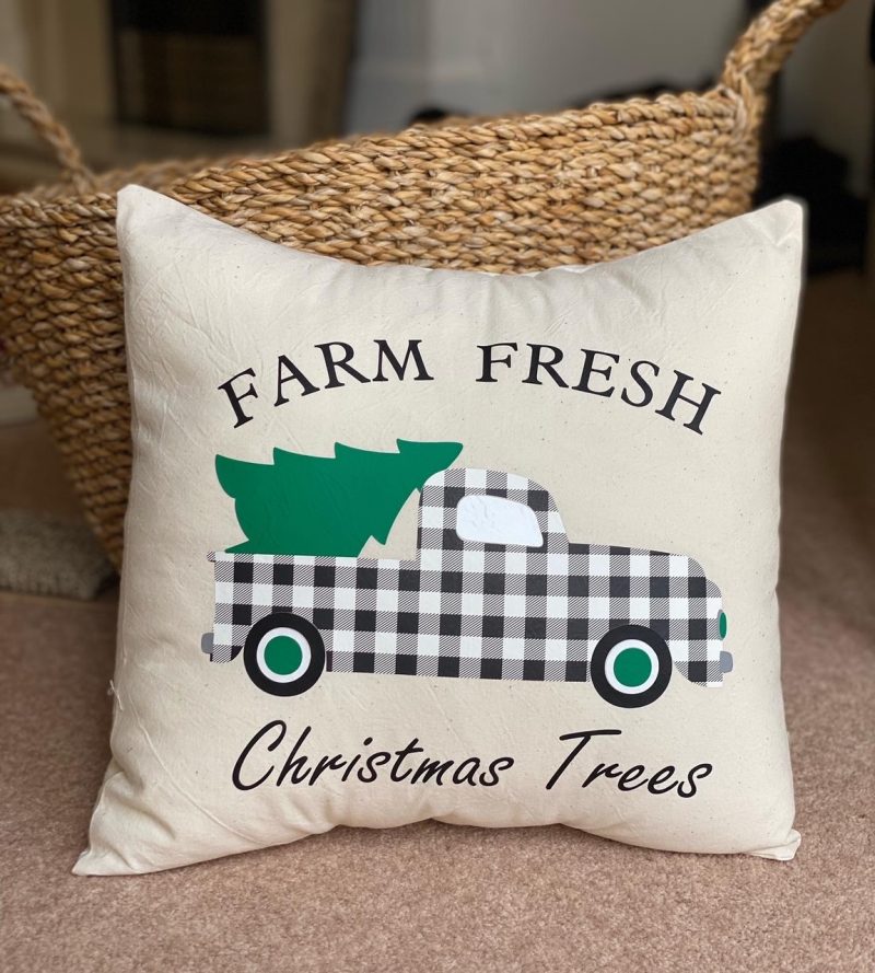 Christmas Cushions Covers 15x15 inch Natural cotton - Handmade