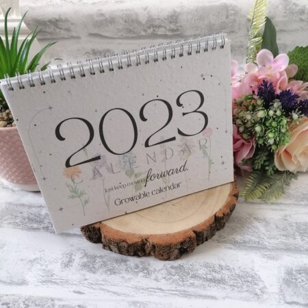 Plantable 2023 A5 wildflower seed calendar,
