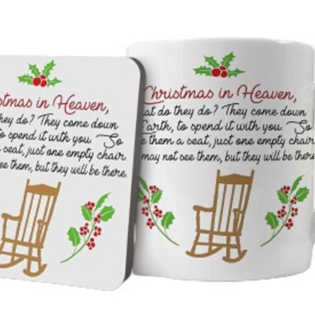 Christmas in Heaven Mug and Coaster