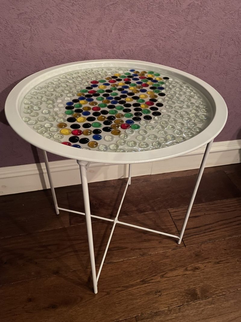 Epoxy resin Tray Table