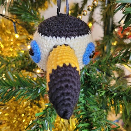 Toucan crocheted tree decoration - ready to ship