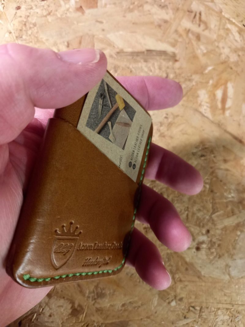 Wallet / Card holder, Handcrafted from 1.2mm to 1.4mm Walpier Buttero Italian Leather,