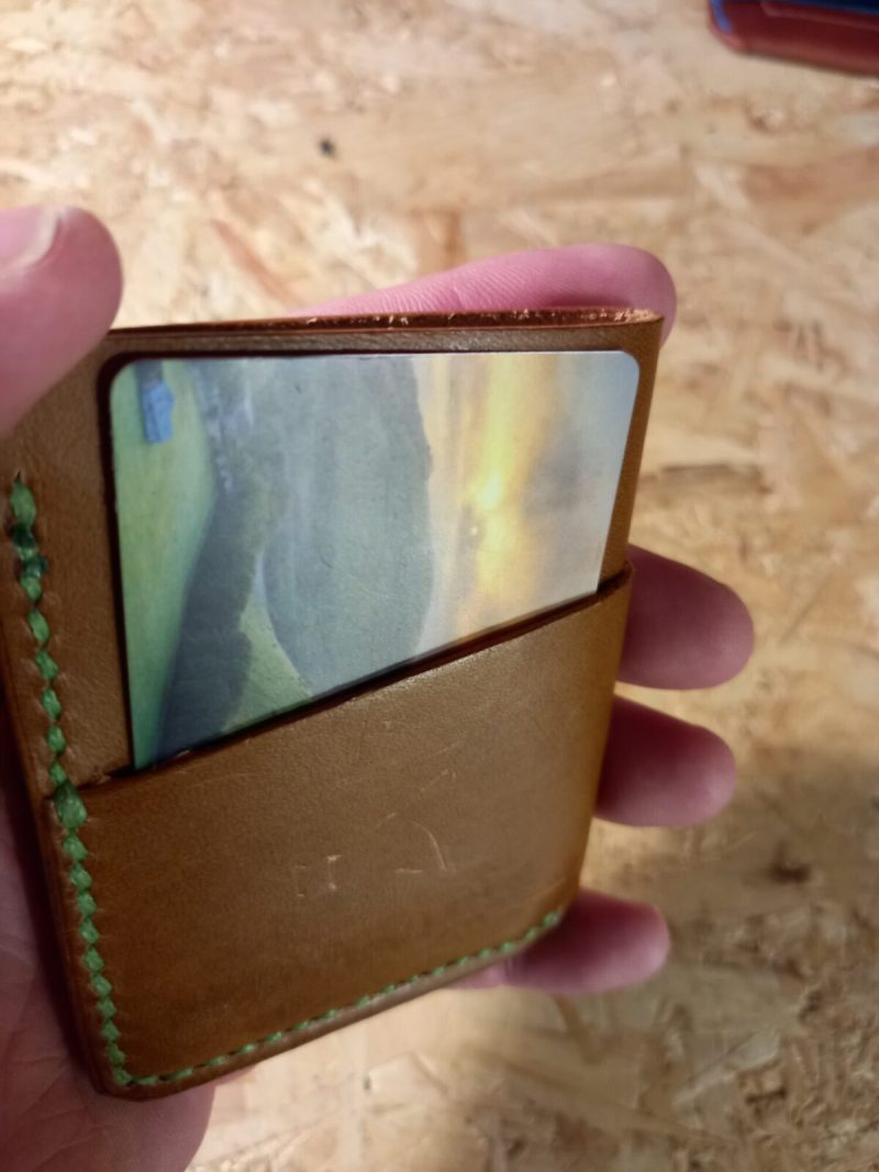 Wallet / Card holder, Handcrafted from 1.2mm to 1.4mm Walpier Buttero Italian Leather,